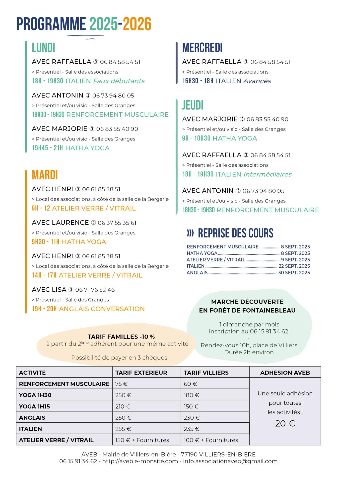 Aveb flyer verso