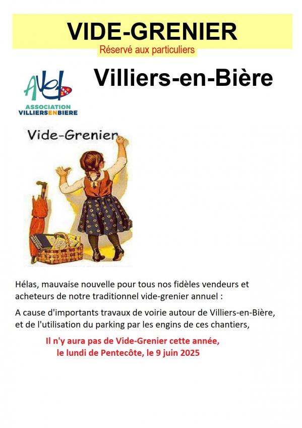 Flyer vide grenier 2025 supprime